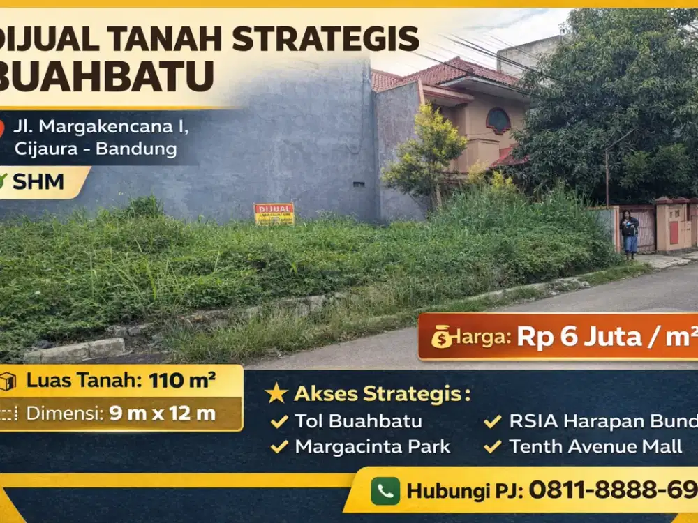 Tanah Kavling Potensial di Buahbatu – Siap Dibangun Kapan Saja