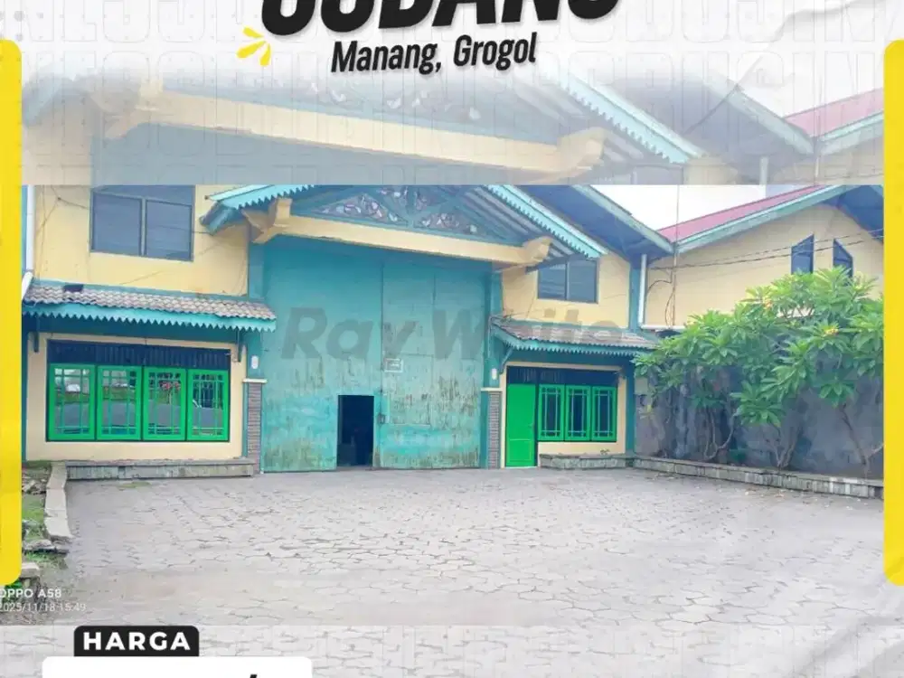 Di Sewakan Gudang Di Manang, Grogol, Sukoharjo