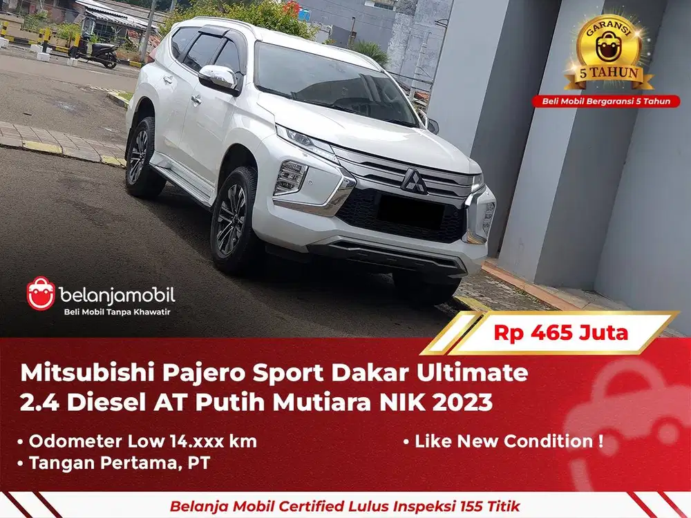 [ GARANSI 5TH ] Mitsubishi Pajero Sport Dakar 2.4 AT Diesel 2023 2024