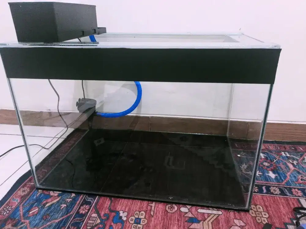 Aquarium 60x40x40 dan Perlengkapannya Baru tidak jadi pakai