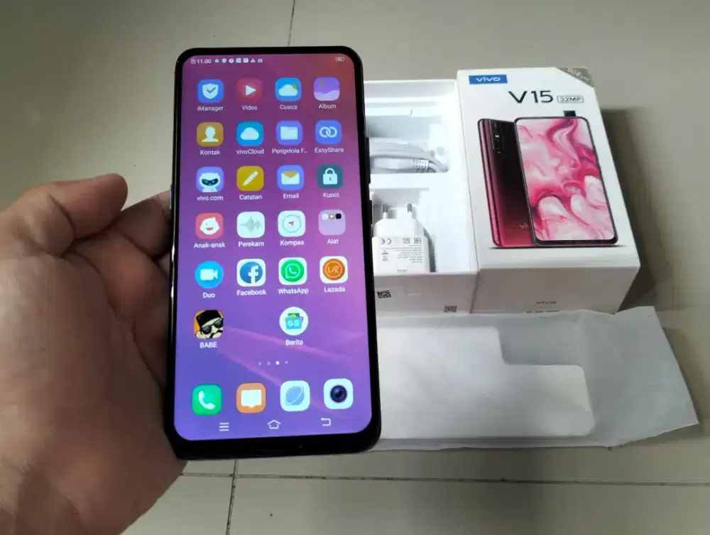 BU VIVO V15 RAM 6GB / 64GB 4G LTE 6.53in Finger Kamera Pop Up Os 11