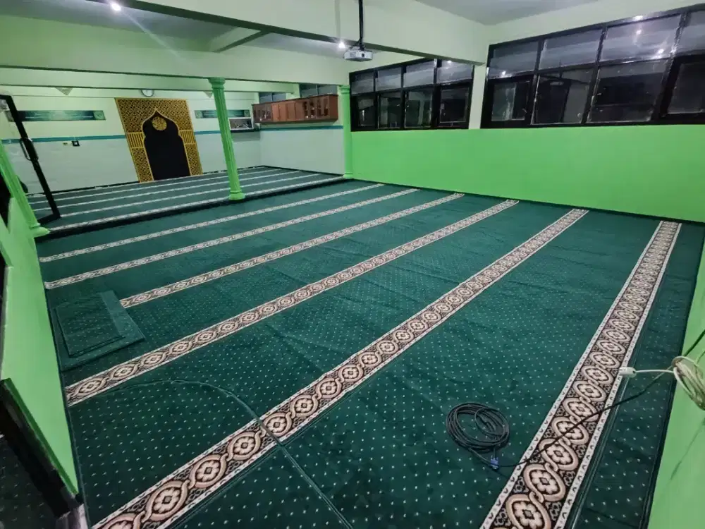 Karpet Masjid Hijau Bintik Murah