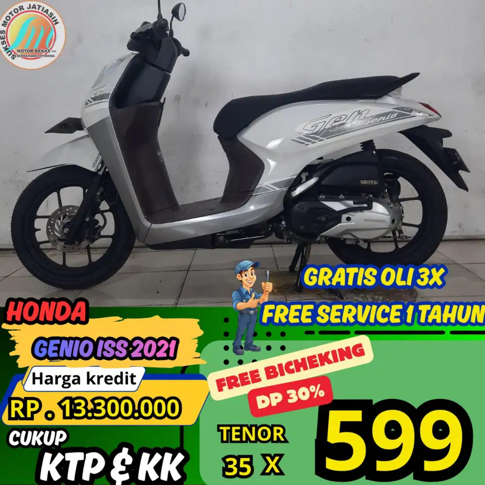 PROMO KHUSUS BI CHEKING DI JAMIN BISA ACC HONDA GENIO ISS 2021