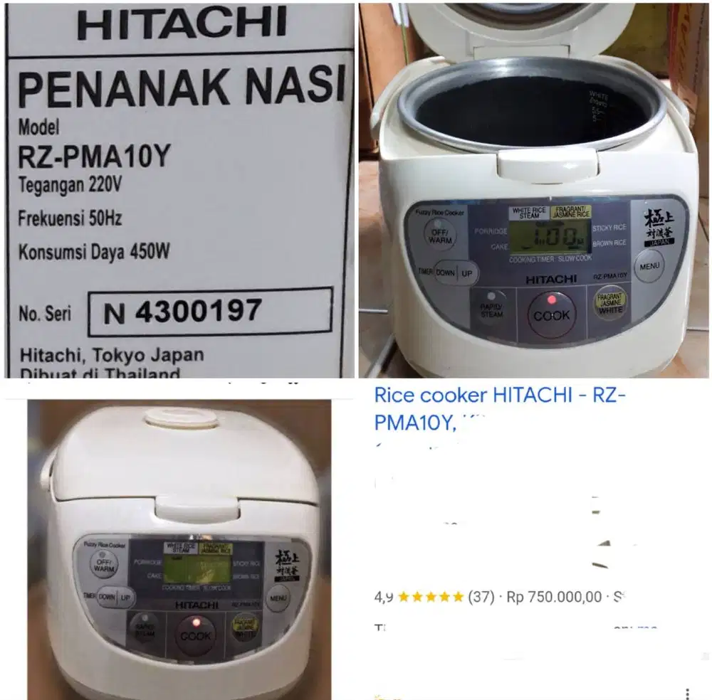 Magic com Digital Hitachi'1,2L