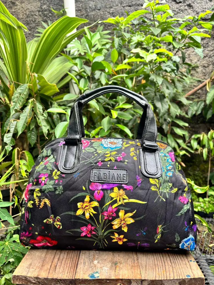Handbag Wanita Floral | Hand Bag Flowers | Tas Jinjing Fabiane