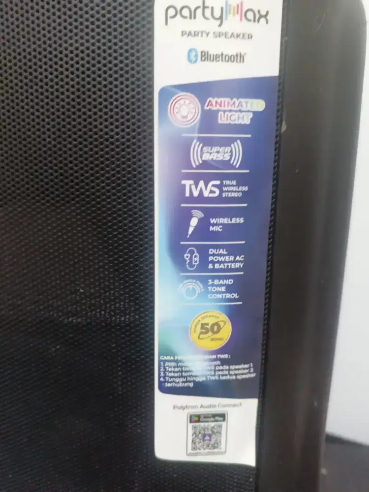 jual speaker portabel Polytron partymax