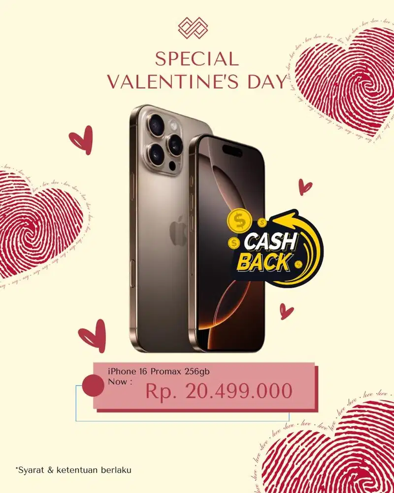 iPhone 16 Promax Cashback 1juta | Erafone Plaza Surabaya