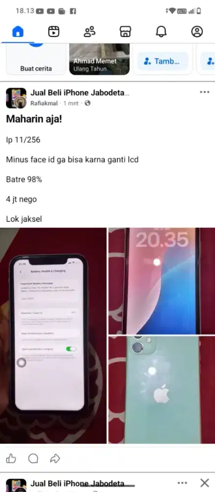 JUAL CEPAT IP 11 256 IBOX