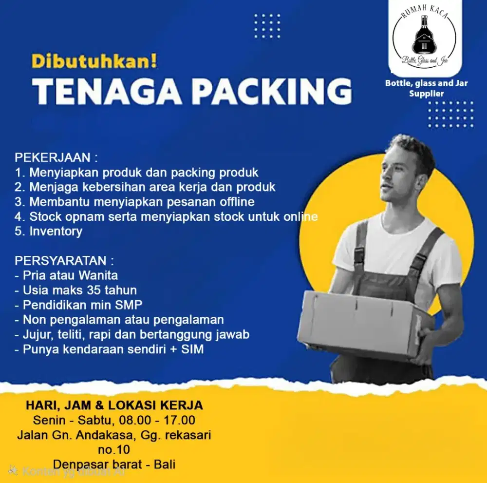 Lowongan packing barang