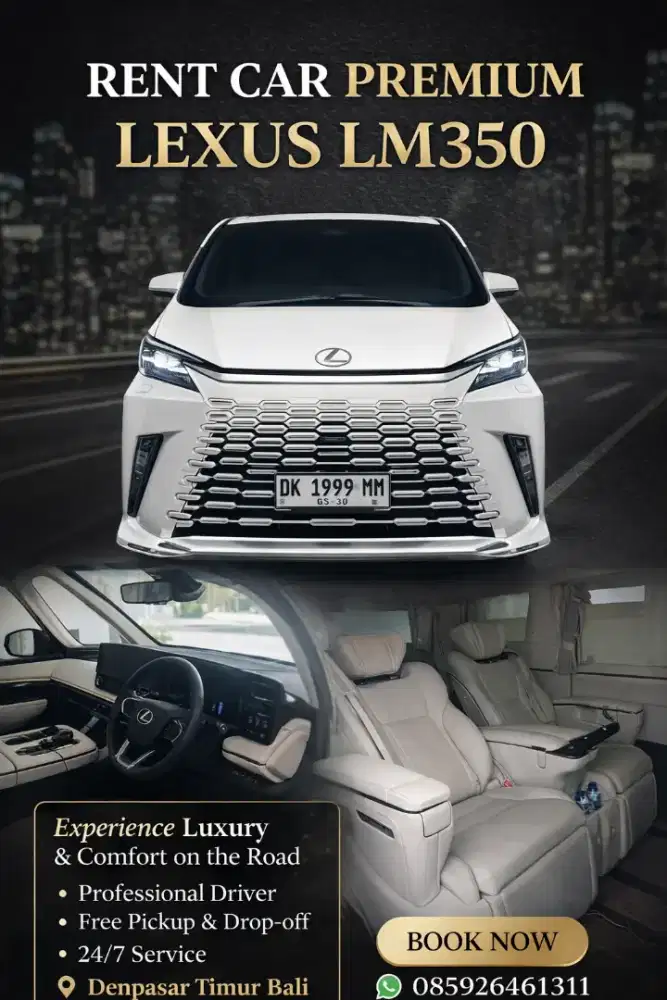 SEWA MOBIL LEXUS LM 350