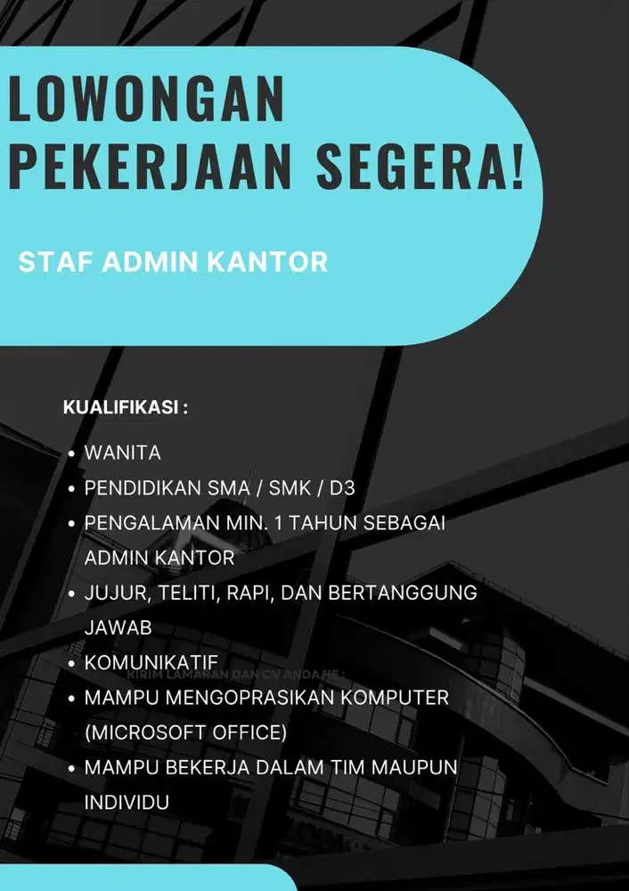 DIBUTUHKAN ADMIN DAN TELEMARKETING SEGERA!