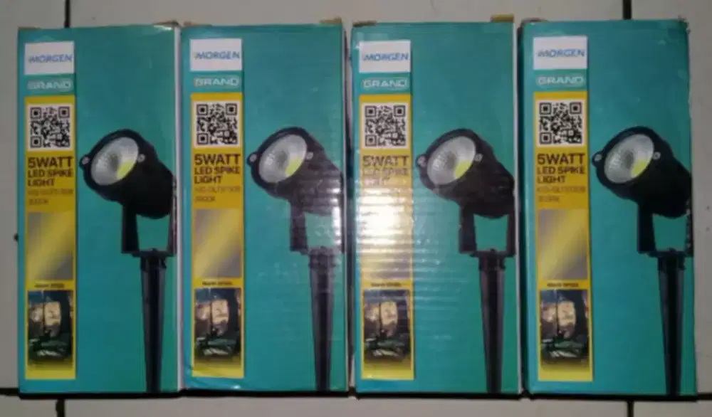 Lampu morgen led spike 5watt 4pcs baru