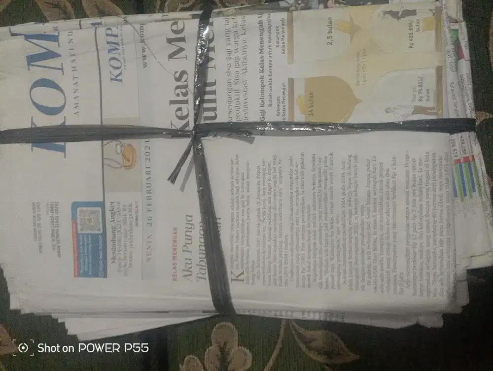 Koran bekas berkualitas mumer