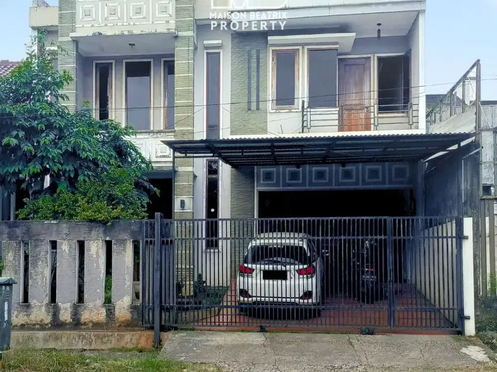 RUMAH 2 LANTAI PINGGIR JALAN SIAP HUNI STRATEGIS DI NUSA LOKA - BSD