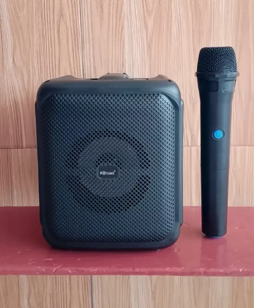 Speaker bluetooth karaoke lengkap 1mic wireless