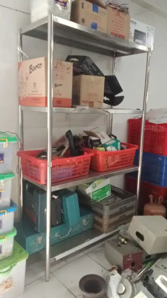 Dijual rak stainless 4 susun 120x50x197