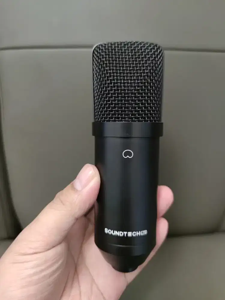 Microphone Condenser Soundtech Lite Table Stand, Podcast Streaming Mic