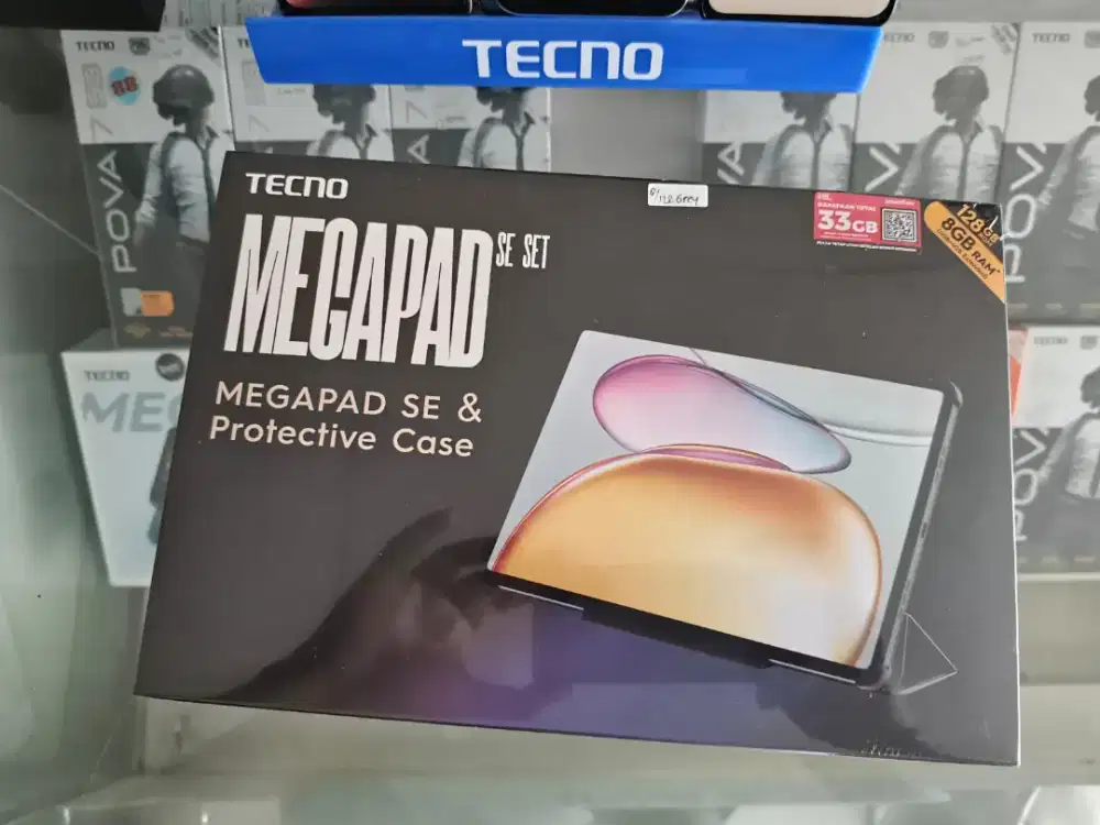 Tablet Tecno MegapadSE 4G LTE 4GB/128GB,Baru,Segel Resmi,Garansi Resmi