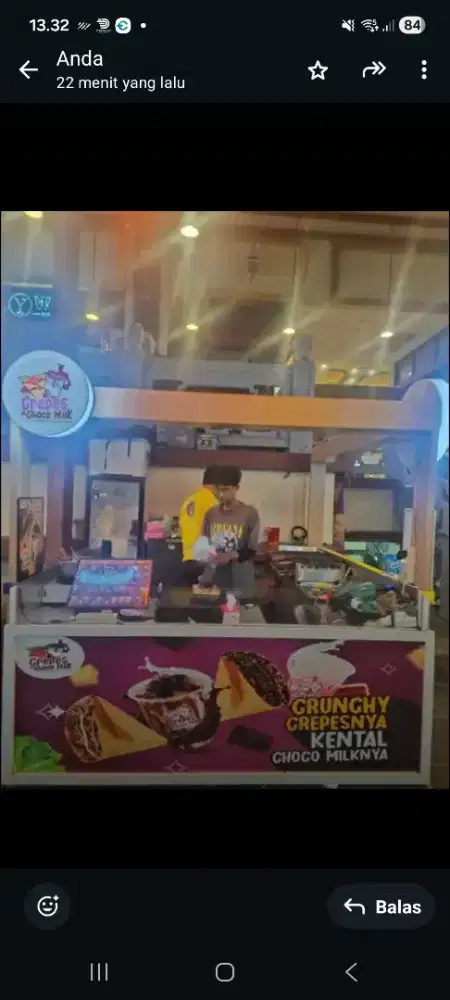 Booth ex jual makanan