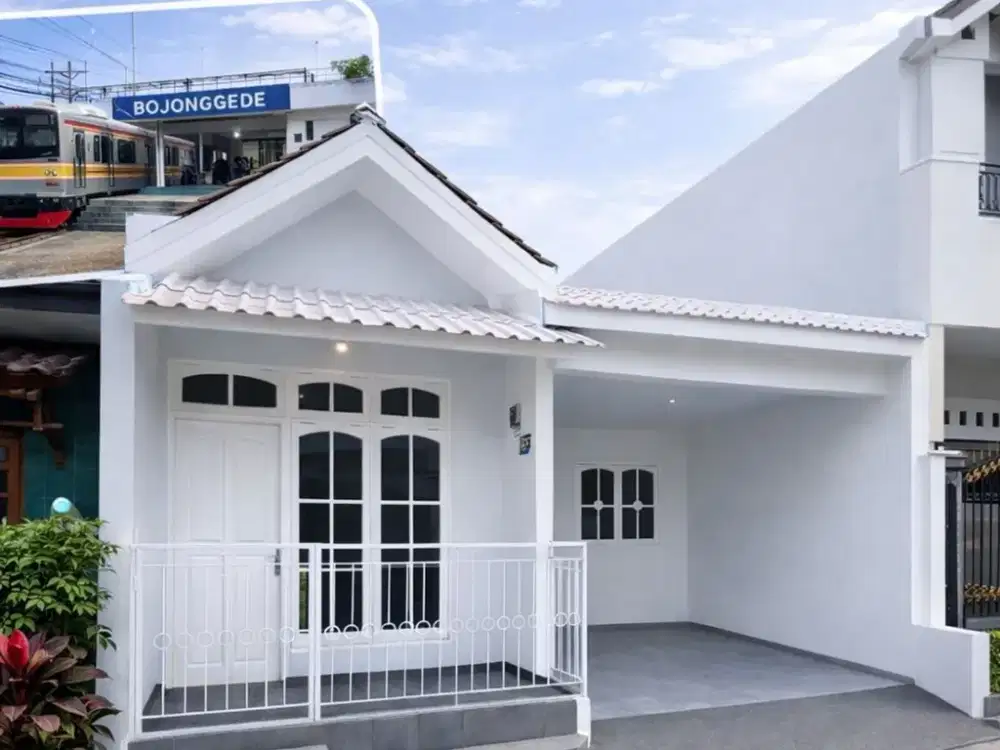 Jual Rumah Dekat STasiun Bojong Gede Bogor Plus Lantai Mezanine
