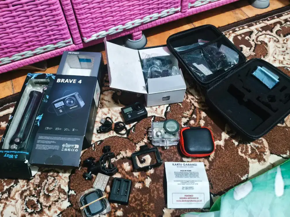 Kamera akaso brave 4 lengkap BU barter TT