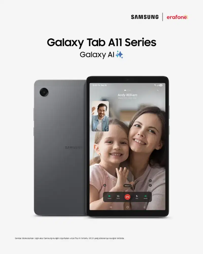 Samsung TAB A11 4G Rp 2.499.000 GRATIS ADAPTOR 25W