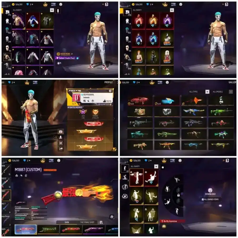 Jual akun free fire bagus Aman