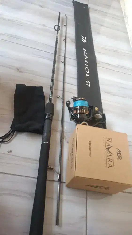 Joran + reel + Benang PE