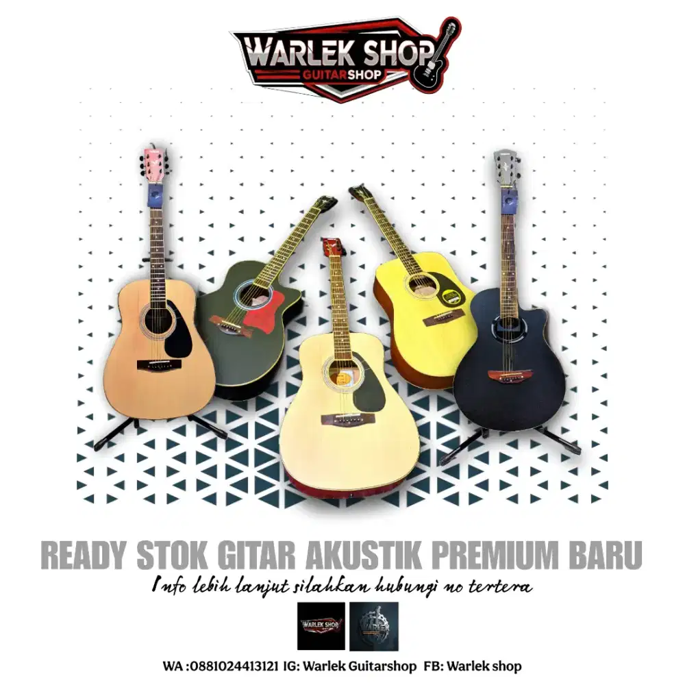 Ready gitar akustik premium baru