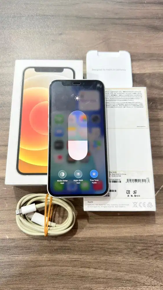Iphone 12 Mini 64GB White Mulus Lengkap Terdaftar