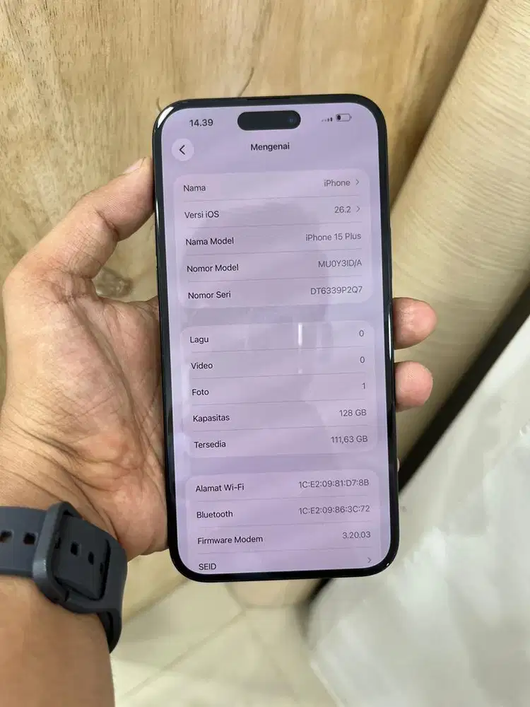 IPHONE 15 PLUS IBOX BH 93 GARANSI ON