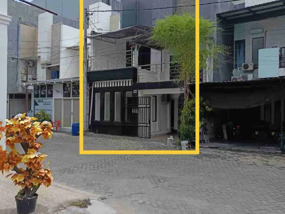 Jual Aset Bank Rumah Minimalis 3 Lt Murah Strategis di The Mezzanine Nginden Semolo Surabaya