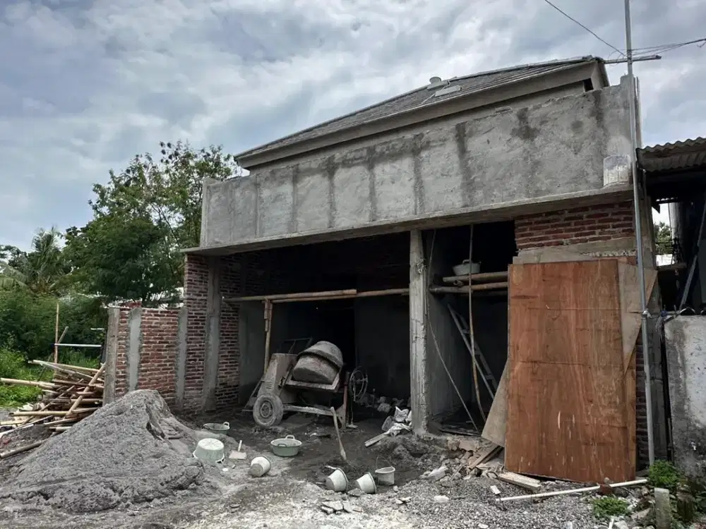 RUMAH PROSES BANGUN DEKAT PASAR CEBONGAN MLATI