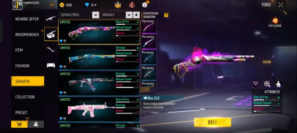 Akun free fire server Vietnam