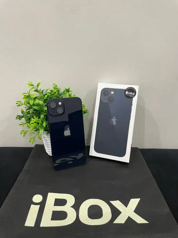 IPhone 13 128GB iBox Midnight mulus Fullset Ori BH 88% 3Utool 98