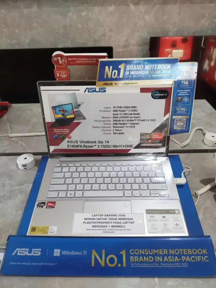 PROMO LAPTOP ASUS VIVOBOOK GO 14 AMD RYZEN 3