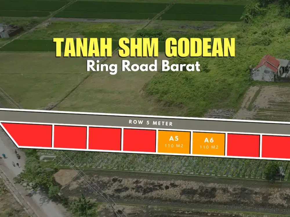 Tanah  SHM Kavling Godean Samping Ring Road Barat