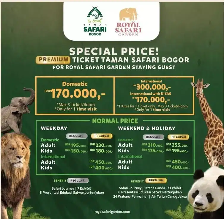 Tiket Taman Safari