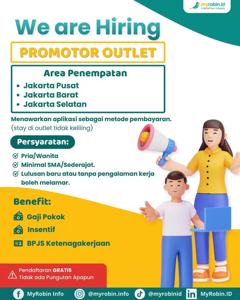 LOWONGAN KERJA PROMOTOR OUTLET JAKARTA