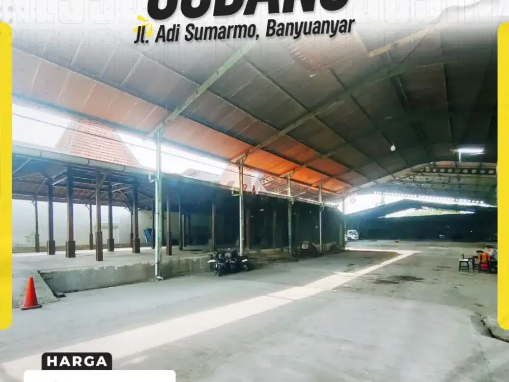 Di Jual Gudang Di Jl. Adi Sumarmo, Banyuanyar