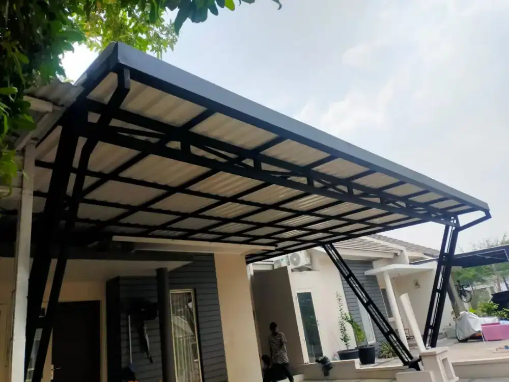 Kanopi alderon rongga minimalis