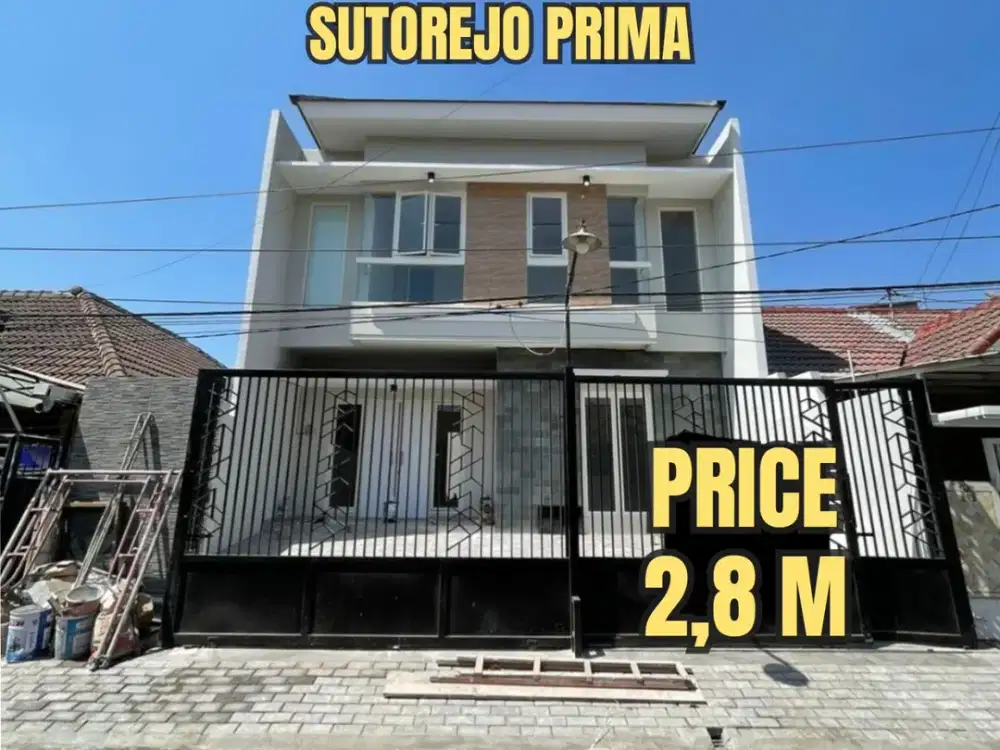 ‼️ JUAL CEPAAT, BU.‼️RUMAH BARU GRESS SUTOREJO PRIMA MULYOSARI BABATAN PANTAI MERR, SURABAYA TIMUR