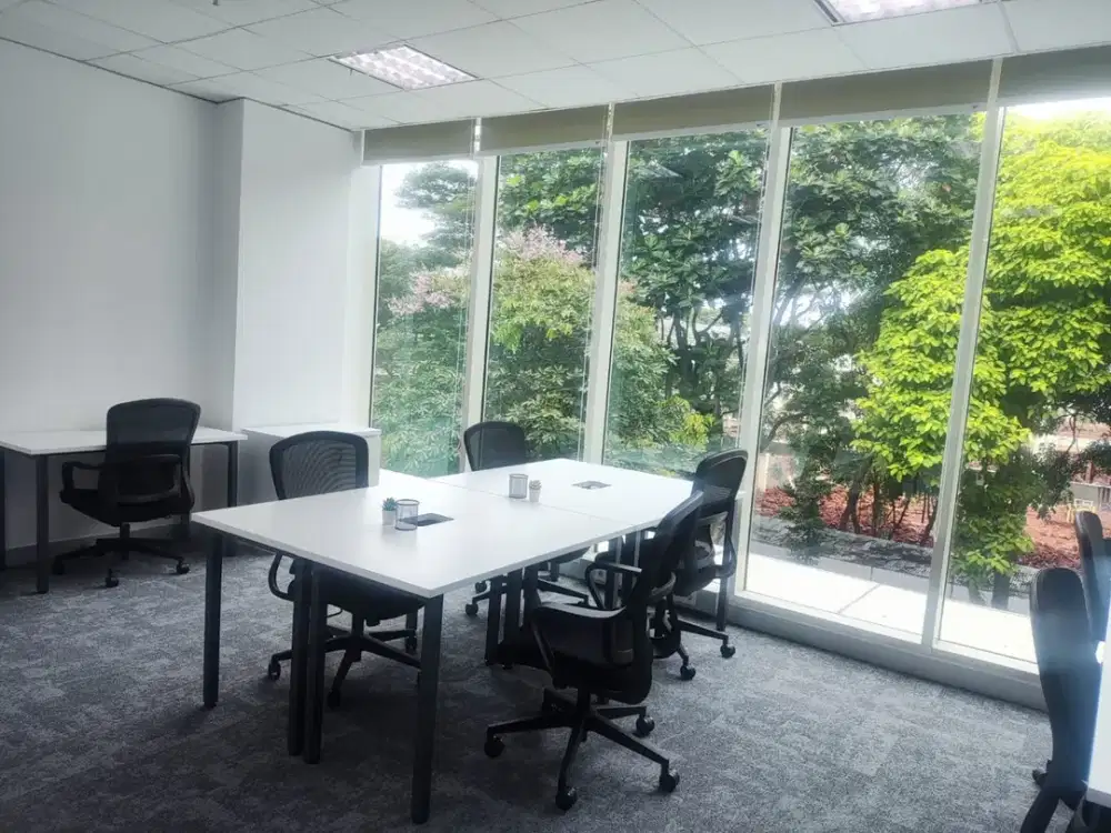 Kantor Unit Furnished 9 Pax Di Wisma BCA Area BSD Tangerang Lokasi Strategis