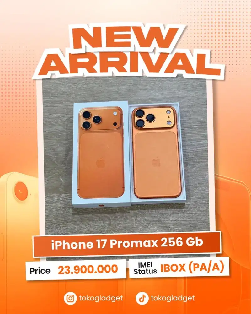 iPhone 17 Promax 256 Gb ex IBOX