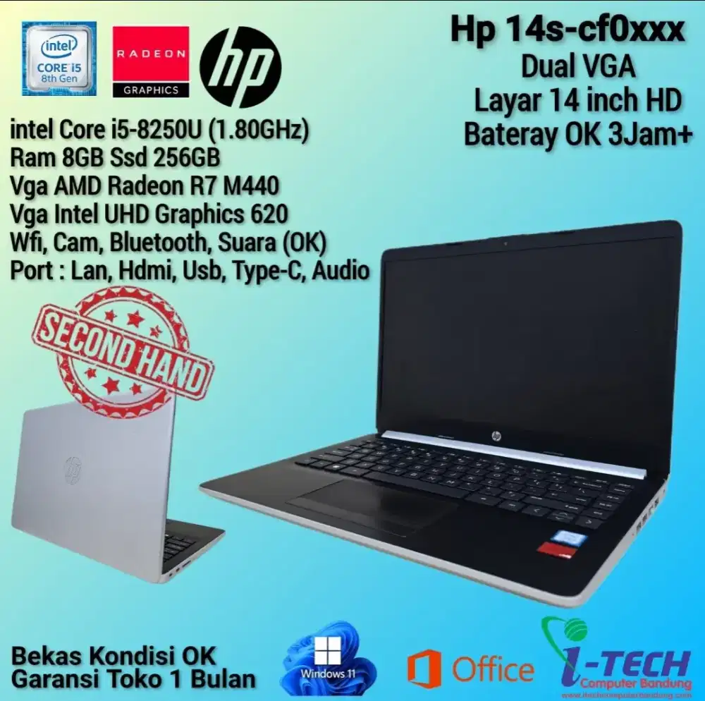 Laptop Hp 14s-cf0xxx Dual Vga