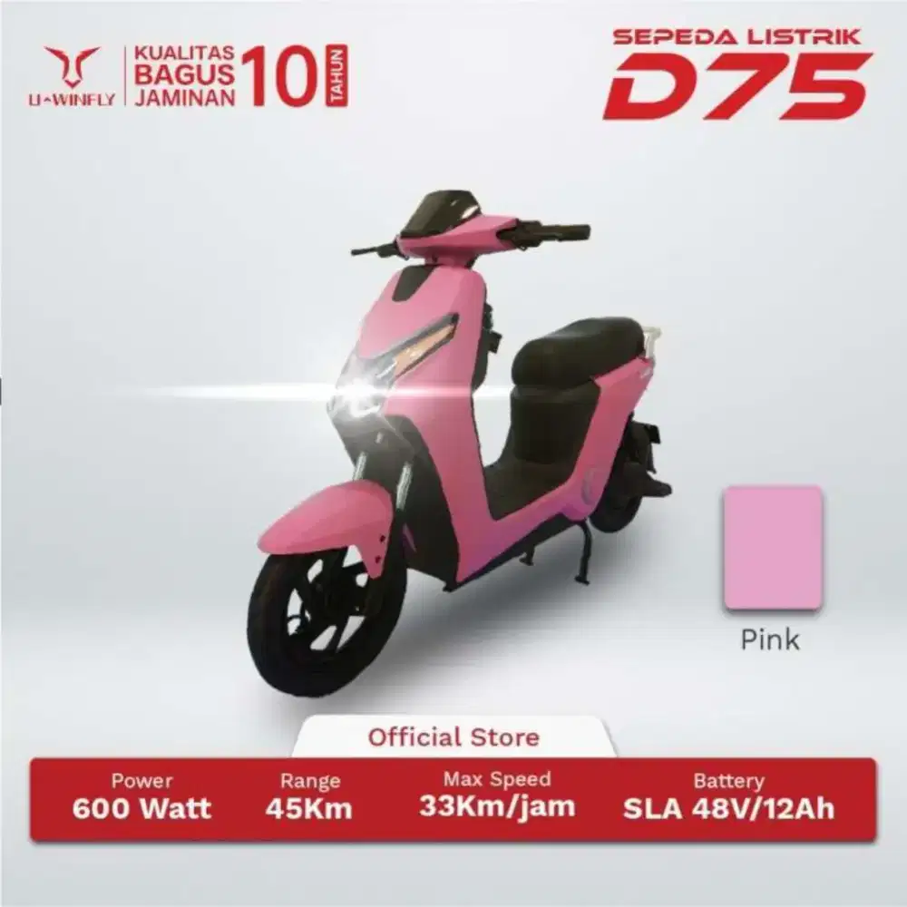 New Sepeda Listrik Uwinfly D75