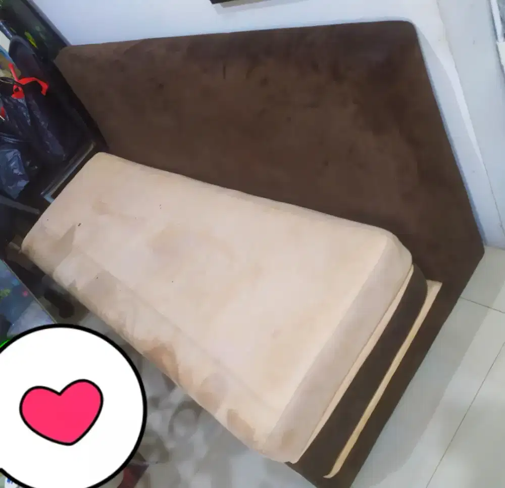 Jual sofa bed uk 170x60 dlm kondisi lipat, uk 170x180 dlm kondisi buka