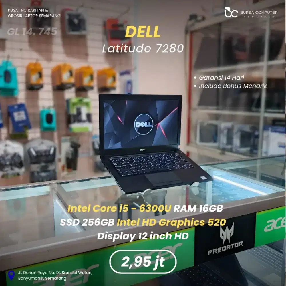 DELL Latitude 7280 | Core i5 6300U 16GB 256GB