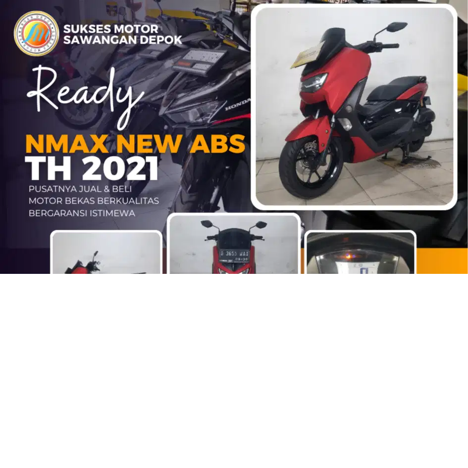 DP 500 BERGARANSI YAMAHA NEW NMAX CON ABS TH 2021 UNIT MULUS ISTIMEWA