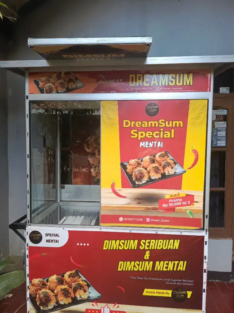 Etalase jualan untuk makanan